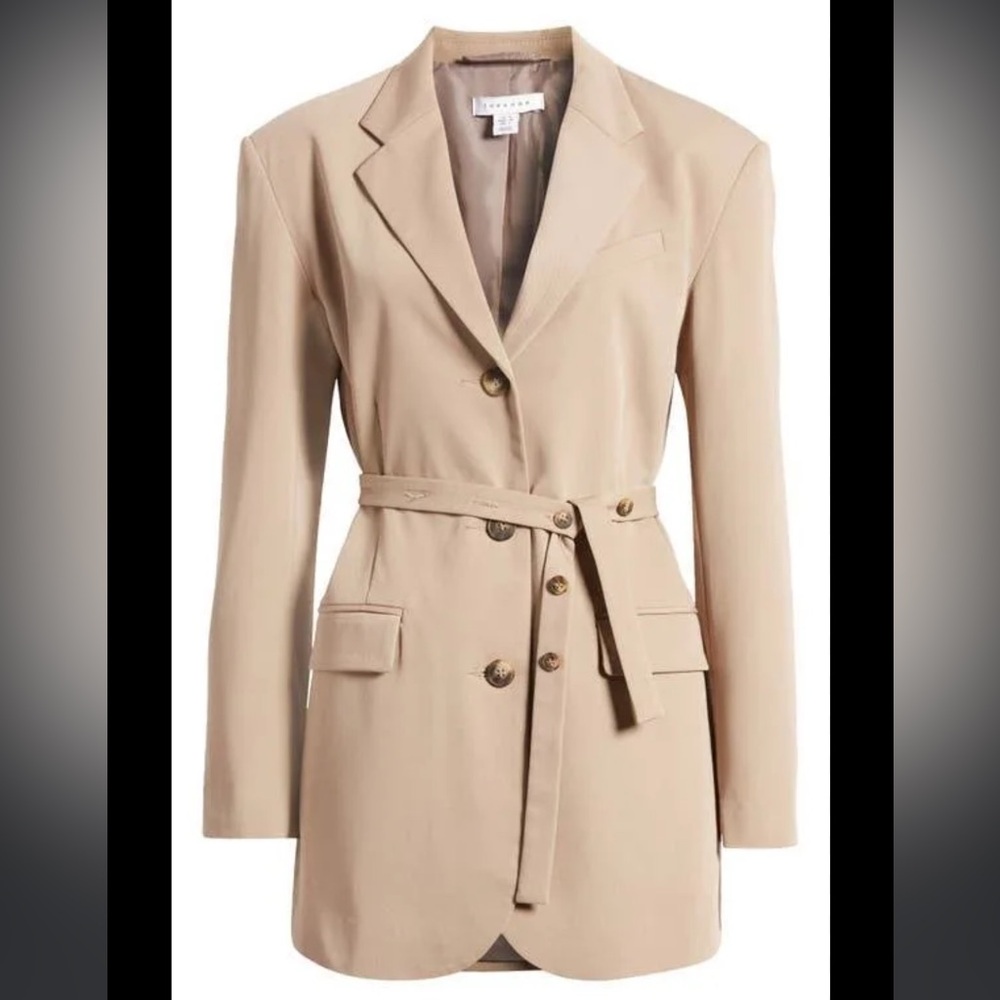Belted Blazer - NWOT Topshop